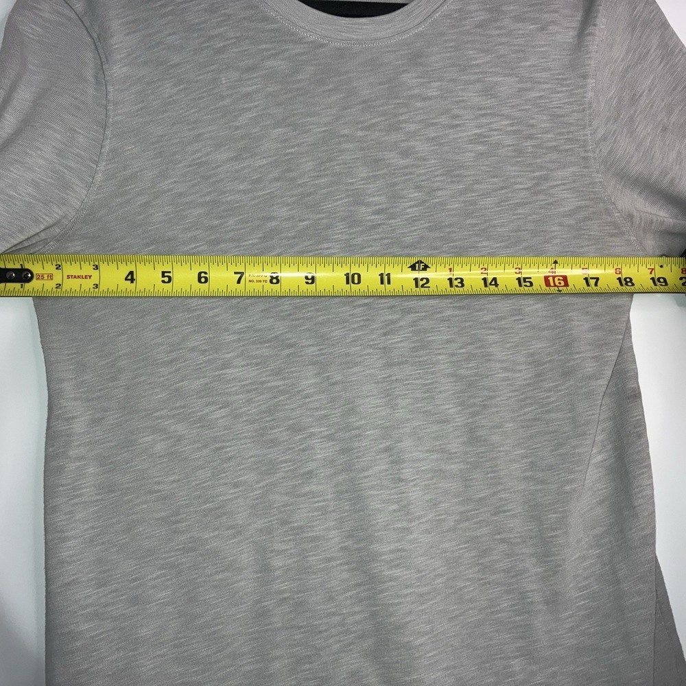 American Giant Shirt Mens Size Medium Long Sleeve Grey Basic Minimal Classic - Picture 5 of 7